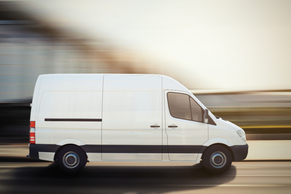 side view of the van